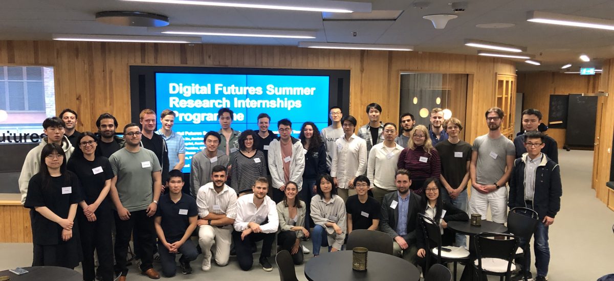 Picture of interns at the Summer Research Internships programme 2022