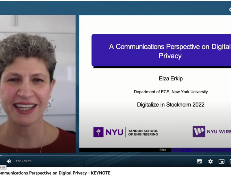 Elza Erkip: I very much enjoyed interacting with thought leaders during Digitalize in Stockholm 2022!